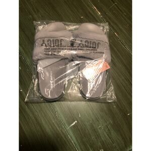 Juicy Couture NEW JC Steady Gray Silver Fuzzy House Shoes/Slippers Size 8M